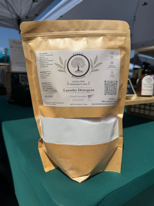Bonzai Botanicals Natural Laundry Detergent – Non-Toxic, Eco-Friendly, Gentle on Skin