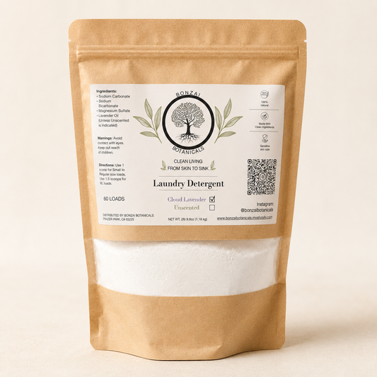 Bonzai Botanicals Natural Laundry Detergent – Non-Toxic, Eco-Friendly, Gentle on Skin